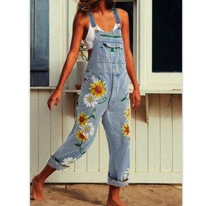 Floral Overalls